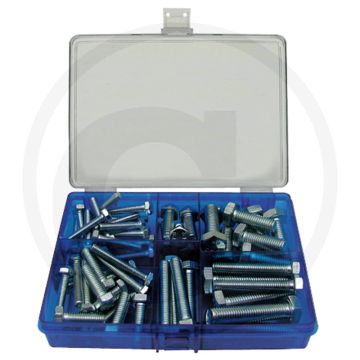 Assortiment Zeskantbouten DIN 933 staal (53-delig)