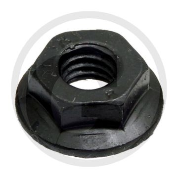 Flensmoer M6 Staal 8.8 Met Tanden Zwart DIN 88934
