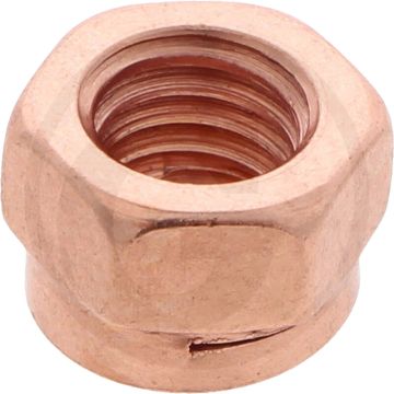 Thermag moer DIN 88105, M8, staal, borgmoer galvanisch verkoperd