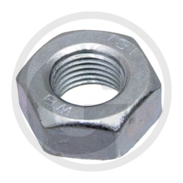 Zeskantmoer M10 x 1 DIN 934 Staal 8.8 Zwart