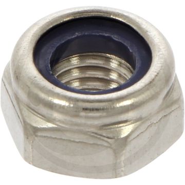 Zeskantmoer met klemdeel M10 x 1,5 (DIN 985)