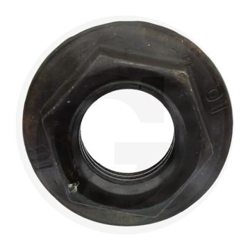 Flensmoer M12 x 1,75 DIN 88934 Staal 10.9 Zwart Met tanden