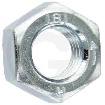 Zeskantmoer M12 DIN 934 Staal 8.8 Gegalvaniseerd Linkse draad