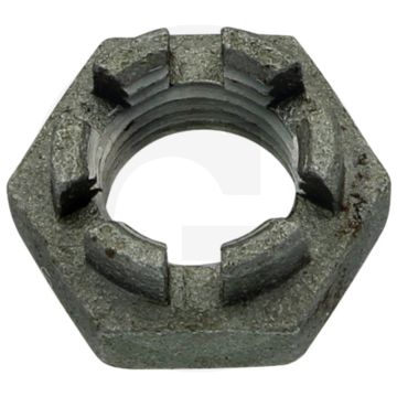 Kroonmoer DIN 937 M14 staal – borgmoer, spoed 1,5 mm