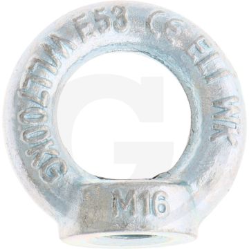 Oogmoer M16x2 DIN 582 Verzinkt Staal Gegalvaniseerd