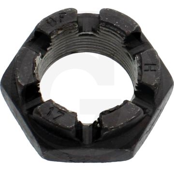 Kroonmoer M27 DIN 937 Staal Borgmoer