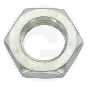 Zeskantmoer DIN 936 / 439 M27 staal – laag model, gegalvaniseerd, sleutelmaat 41 mm