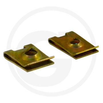 Plaatmoeren DIN 17222 staal Ø3,9 mm gegalvaniseerd geel verchroomd