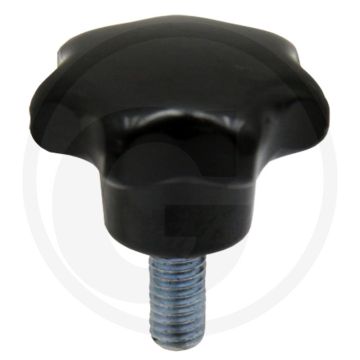 Sterknop M10 DIN 6336 Met Buitendraad Ø50 mm x 35 mm