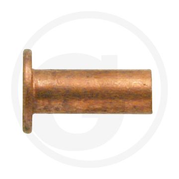 VPE100 koperen klinknagels 6x10 DIN 7338 Ø6x10mm koper vorm B