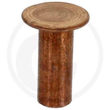 VPE100 koperen klinknagels 8x20 DIN 7338 (8 x 20 mm)