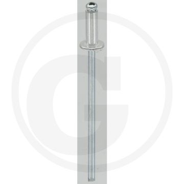 VPE500 blindnieten met platte kop A3x8 AL/ST DIN7337 Ø3x8 mm