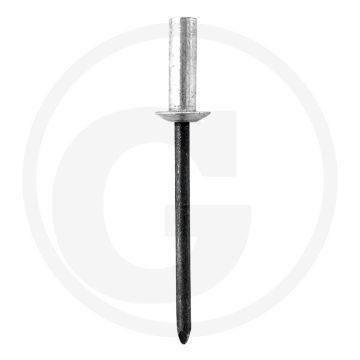 VPE500 blindnieten met platte kop 4,8x11 AL/ST Ø4,8mm