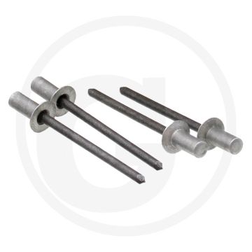 VPE500 blindnieten met platte kop 4,8x11 AL/ST verzonken kop ISO15974