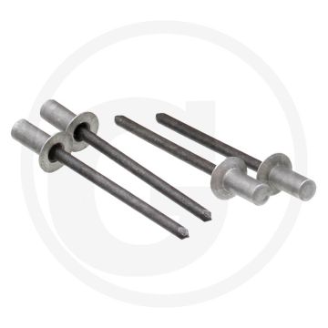 VPE500 blindnieten met platte kop 4,8x16 AL/ST verzonken kop ISO 15974