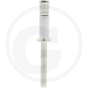VPE250 blindnieten met verzonken kop 6,4 ST/ST 6,4x16,5 mm