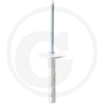 VPE 250 blindnieten met grote kop 4,8 x AL/ST 24,8 mm klembereik 12,7-19,8 mm