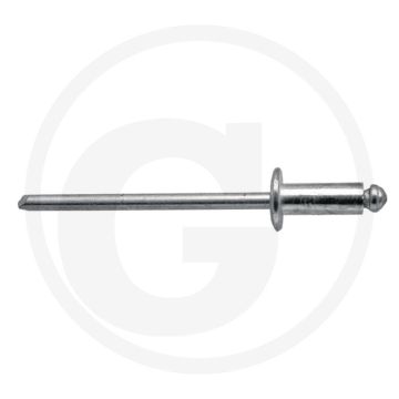 VPE250 blindnieten met platte kop 6x25 AL/ST DIN7337
