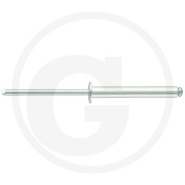 VPE250 blindnieten met platte kop A5x3 AL/ST Ø5x35mm DIN7337