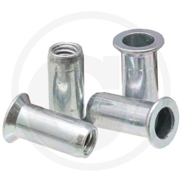 VPE500 blindnietmoeren met verz. kop M4 | Klembereik 1,5-6,0 mm, l 14 mm, Ø dk 10 mm