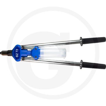 HONSEL Hevel popnageltang BZ 72 – 540 mm, slag 14,5 mm, incl. 4 mondstukken in koffer