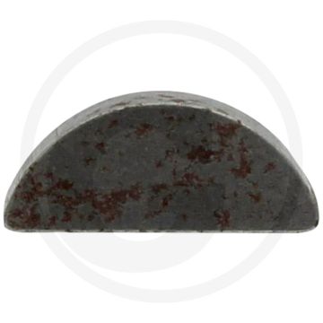 Halve maan spie 3x6,5 DIN 6888 staal C45+C Ø16 lengte 15,72 mm