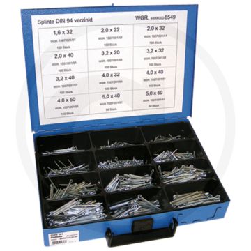 Assortiment splitpennen (1100-teilig, DIN 94)