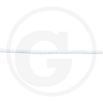 Nylontouw gevlochten wit Ø8mm 60m max. belasting 103kg