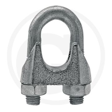 Blister VPE3 staaldraadklemmen DIN 741 verzinkt staal Ø8 mm M6 5/16"