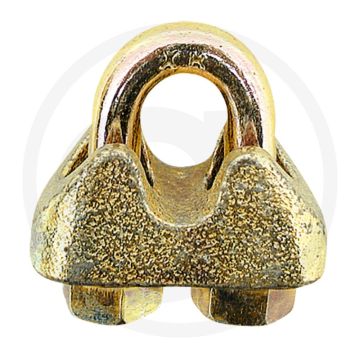 Staaldraadklem verzinkt staal DIN 1142 Ø13 mm M12 (100 stuks)