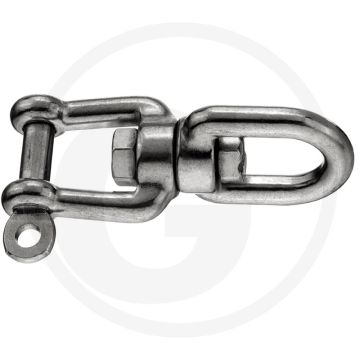 Pewag Wartel met schakel – Oog/gaffel, 6 mm, roestbestendig