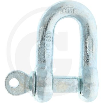 Schakels D-Schäkel 12 mm Gerade DIN 82101 0,6 ton draagkracht