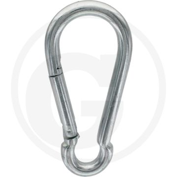 Karabijnhaken 12 mm Ø, draagvermogen 510 kg (DIN 5299)