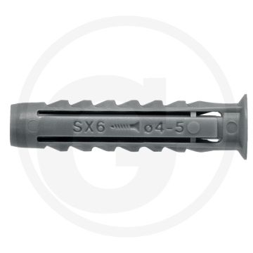 Fischer VPE100 nylon pluggen SX 5x25 mm voor schroeven Ø 3-4 mm