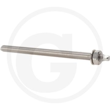 Fischer VPE10 draadstangen RG M10x165 A4 – Borings-Ø 12 mm, verankeringsdiepte 75/90 mm