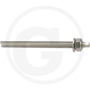 Fischer VPE10 draadstangen RG M12x160 A4 – Ø14 mm, verankeringsdiepte 75/110 mm