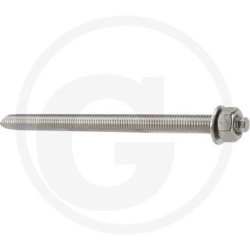 Fischer VPE10 draadstangen RG M12x180 A4 – Borings-Ø 14 mm, diep 75/110/150 mm