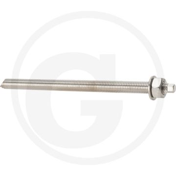 Fischer VPE10 draadstangen RG M12x200 A4 | Borings-Ø 14 mm | Verankeringsdiepte 75-150 mm