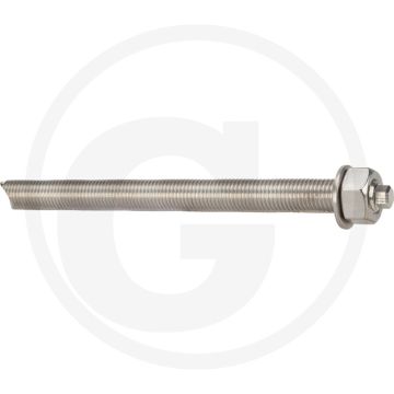 Fischer VPE10 draadstangen RG M20x260 A4 – verankeringsdiepte 210 mm, boring Ø25 mm