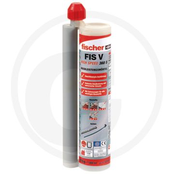 Fischer Injectiemortel FIS V – 1 patroon 360 ml, 2x FIS MR, universeel toepasbaar