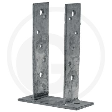 Pollmann Paalhouders Zware uitvoering 71x50x200 mm