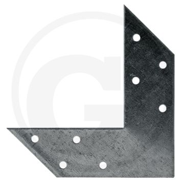 Hoekplaat 110x110x30 - Staal 2mm, 35mm breed