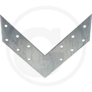 Hoekplaat 140x140x32 - staal 2 mm breedte 35 mm