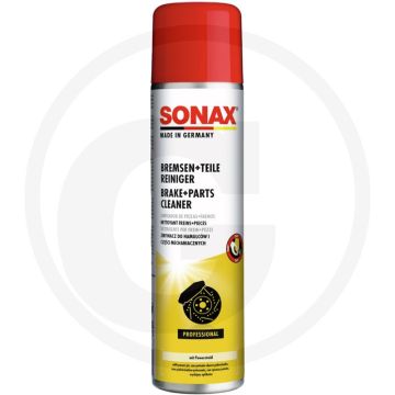 SONAX Remmen- en onderdelenreiniger 400 ml – acetonvrij, met EasySpray dubbelsproeisysteem