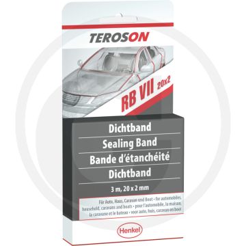 Loctite / Teroson Afdichtband 20x2 mm, 3 m – Wit, synthetisch rubber, plastisch afdichttape