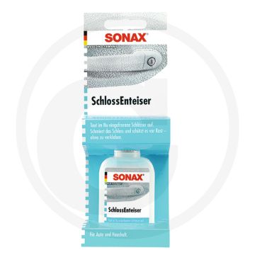 SONAX Slotontdooier – Ontdooit en smeert bevroren sloten, 50 ml PE-fles