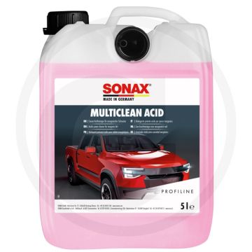 SONAX MultiClean acid 5 liter – Krachtige zure reiniger voor roest, kalk en cementsluier