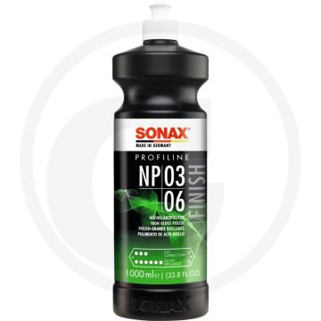 SONAX PROFILINE NP 03-06 – Milde hoogglanspolish, siliconenvrij, verwijdert P2500 schuursporen