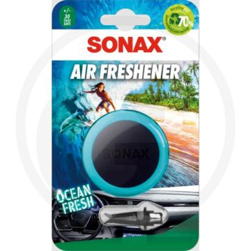 SONAX Luchtverfrisser "Ocean-fresh" – langdurige, verfrissende citroengeur voor auto-interieur