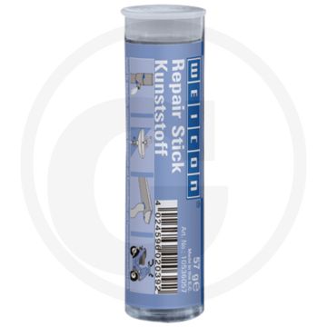 WEICON Repair Stick Kunststof – Epoxy, lichtblauw, 57 g, voor duurzame kunststofreparaties
